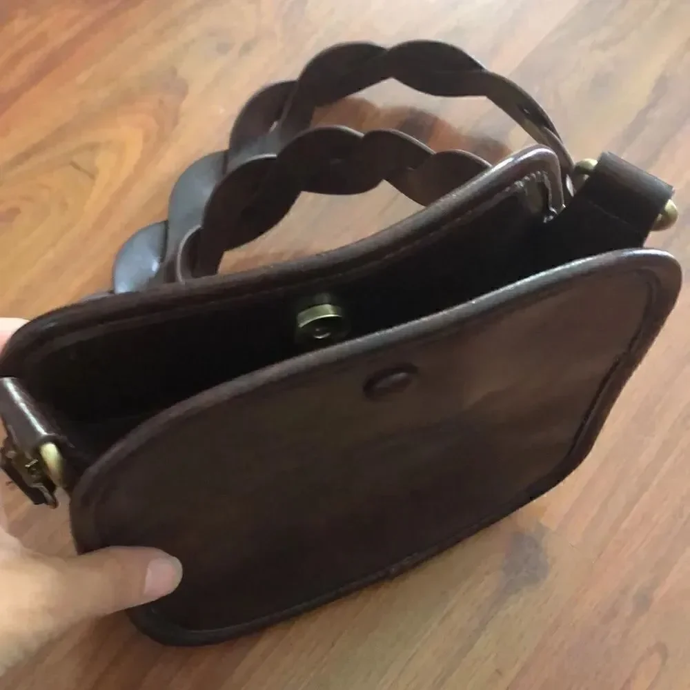 Anthropologie Tortoiseshell brown Crossbody bag.